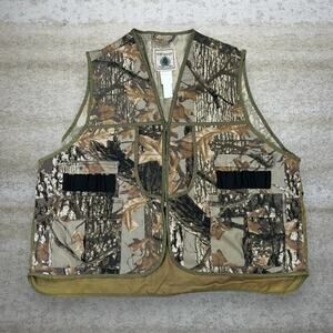 Vintage 90s Northwest Territory Sniper Vest Mens 2XL Hunting Camo Woodland